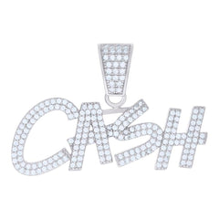 925 Silver Pendant With Moissanite Stones Ctw 1.31
