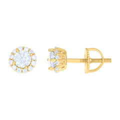 925 Silver Earrings With Moissanite Ctw 1.37