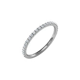 14K White Gold 1/4 CTW Natural Diamond Band