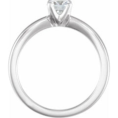 Round 1/3 CT Natural Diamond Engagement Ring