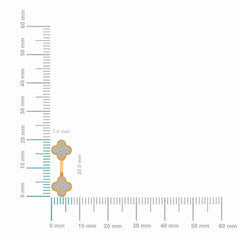 10K Yellow Gold Womens Round Diamond Cluster Top Open Earrings 1/5 Cttw