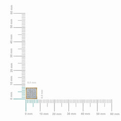 10K Yellow Gold Mens Princess Diamond Square Stud Earrings 1 Cttw