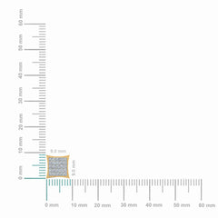 10K Yellow Gold Mens Princess Diamond Square Stud Earrings 1 Cttw