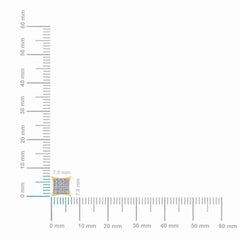 10K Yellow Gold Mens Princess Diamond Square Stud Earrings 1/2 Cttw