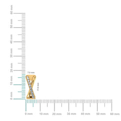 10K Yellow Gold Womens Round Diamond Small Huggies Earrings 1/2 Cttw