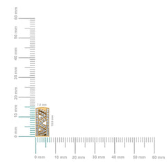 10K Yellow Gold Womens Round Diamond Small Huggies Earrings 7/8 Cttw