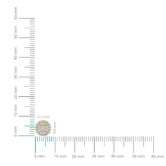 14K Yellow Gold Round Baguette Diamond Stud Earrings 3/8 CTTW