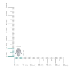 14K White Gold Round Baguette Diamond Hamza Hand Religious Stud Earrings 1/5 Cttw