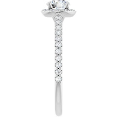 1/3 CTW, 3/4 CTW Natural Diamond Halo-Style Engagement Ring