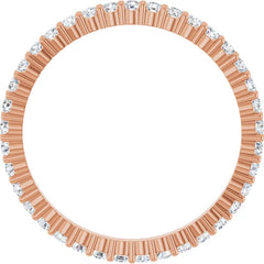 1/4 CTW Diamond Round and Square Eternity Band