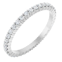 1/4 CTW Diamond Round and Square Eternity Band