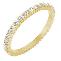 1/4 CTW Diamond Round and Square Eternity Band