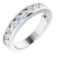 1 CTW Natural Diamond Channel-Set Matching Band