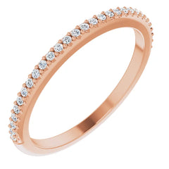 1/8 CTW Natural Diamond Matching Band