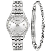 Caravelle Box Set CAR Crystal Ladies Stainless Steel