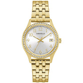 Caravelle Box Set CAR Crystal Ladies Stainless Steel