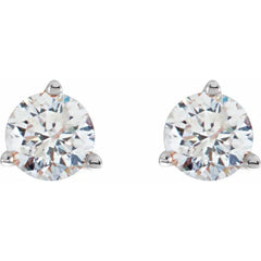 1/5 CTW Lab-Grown Diamond and Natural Diamond Stud Earrings