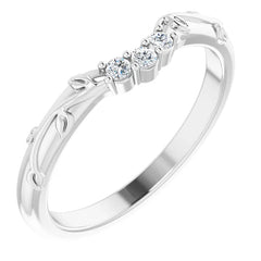0.08 CTW Natural Diamond Matching Band