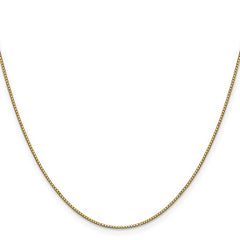 14k Gold, White Gold And Sterling Silver Box with Lobster Clasp Chain