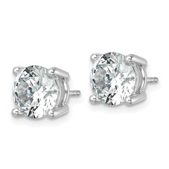 Gold Round 4-Prong 0.20ct Diamond Stud Earrings
