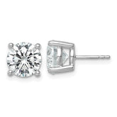 Gold Round 4-Prong 0.20ct Diamond Stud Earrings