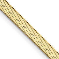 Silky Herringbone Gold Chain