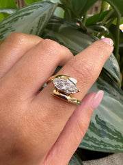 The East-West Marquise Ring Lab Grown Diamond