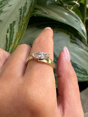 The East-West Marquise Lab Grown Diamond Ring