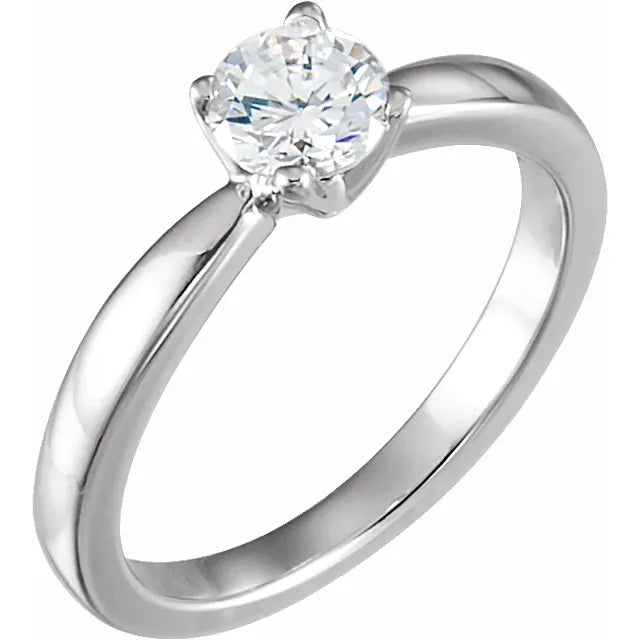 Round 1/3 CT Natural Diamond Engagement Ring