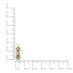 10K Yellow Gold Womens Round Diamond Small Huggies Earrings 5/8 Cttw