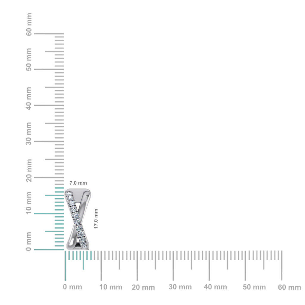 10K White Gold Womens Round Diamond Small Huggies Earrings 1/2 Cttw