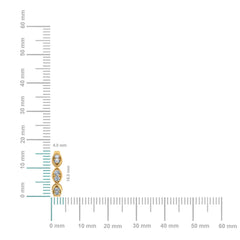 10K Yellow Gold Womens Round Diamond Small Huggies Earrings 1/3 Cttw