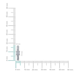 10K White Gold Womens Round Diamond Small Huggies Earrings 5/8 Cttw