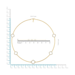 14K Yellow Gold Round Link Necklace Bracelet Set 1-1/6 Cttw