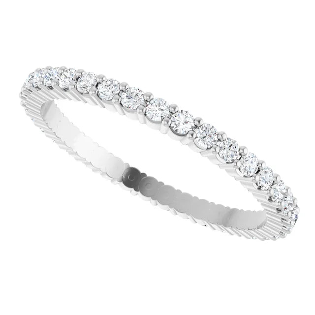 1/4 CTW Diamond Round and Square Eternity Band
