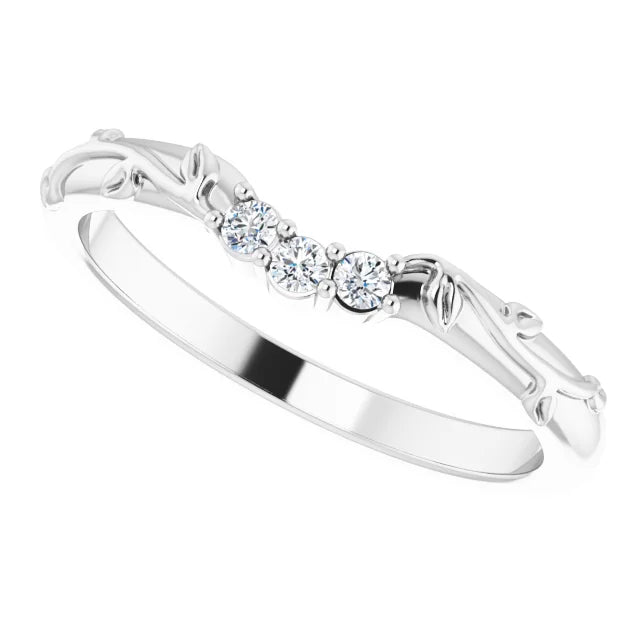 0.08 CTW Natural Diamond Matching Band