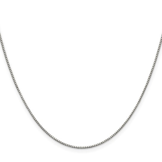 14k Gold, White Gold And Sterling Silver Box with Lobster Clasp Chain