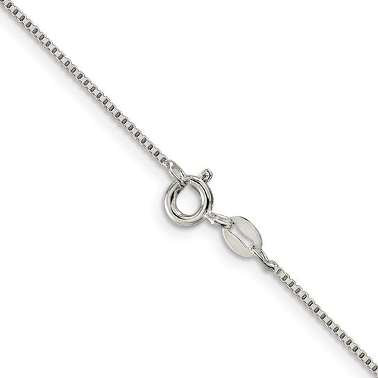 14k Gold, White Gold And Sterling Silver Box with Lobster Clasp Chain