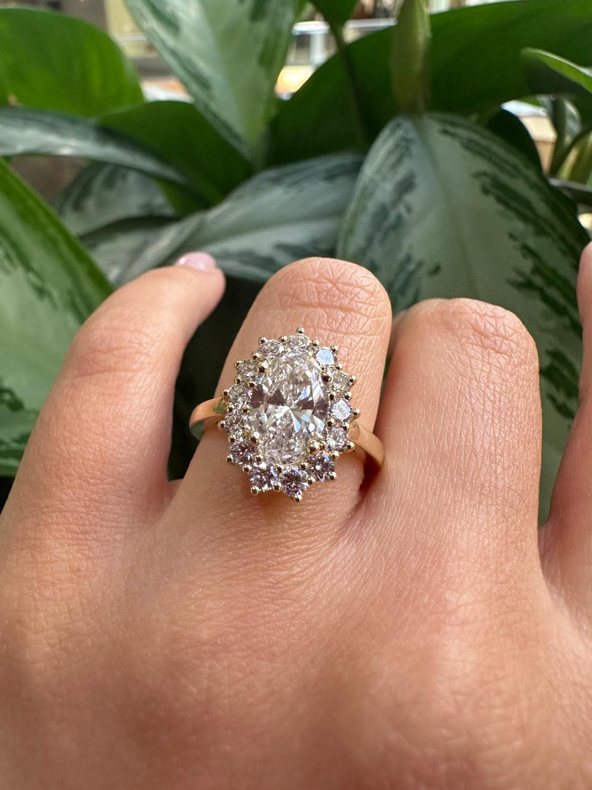 Oval Lab-Grown Diamond Ring