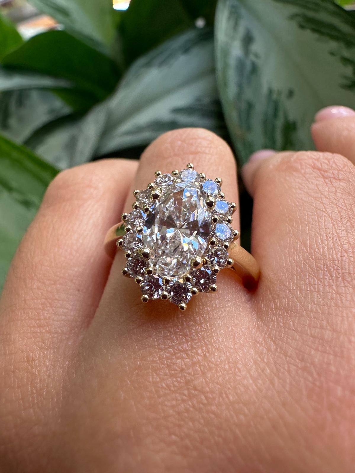 Oval Lab-Grown Diamond Ring