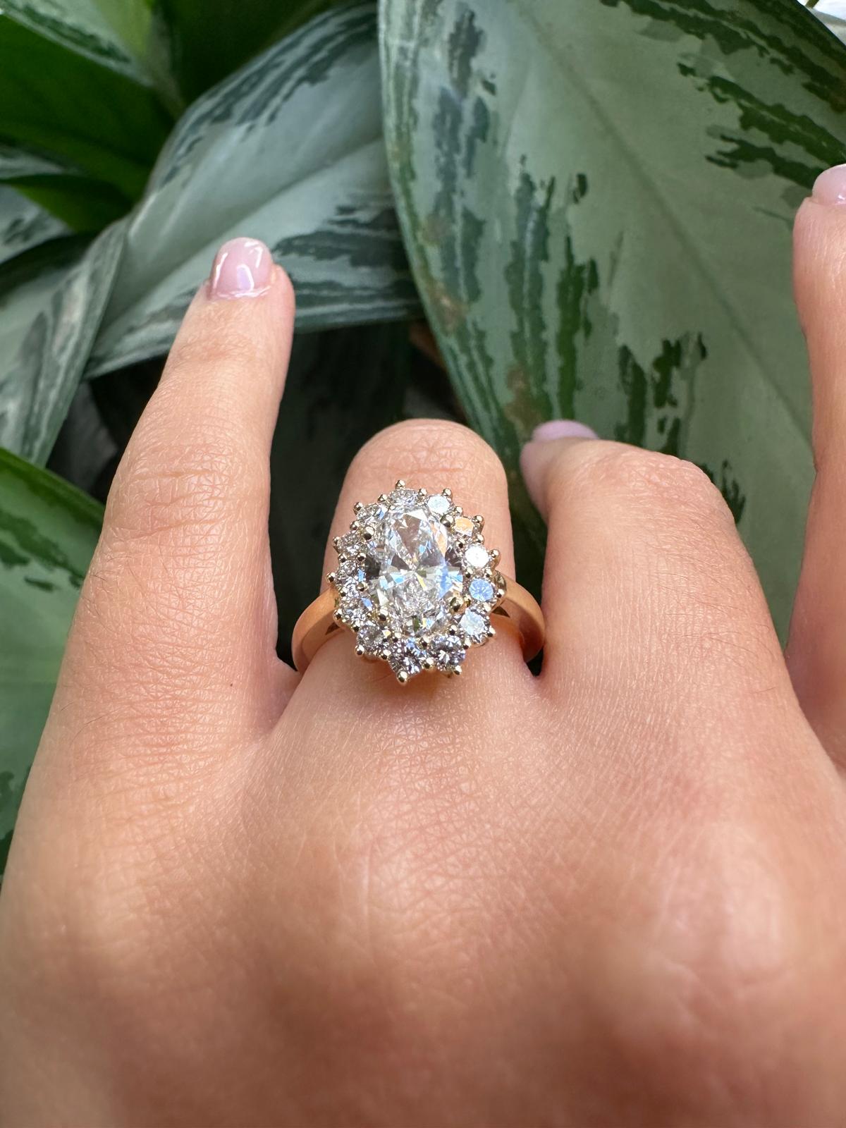 Oval Lab-Grown Diamond Ring