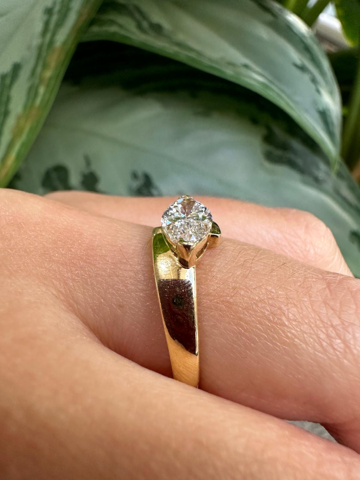 The East-West Marquise Lab Grown Diamond Ring