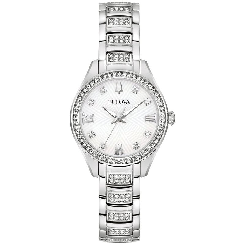 Bulova Misc Crystal Ladies watch Stainless Steel